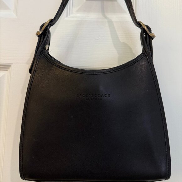 SPORTSCOACH New York Leather Purse, Black Color - Picture 1 of 7